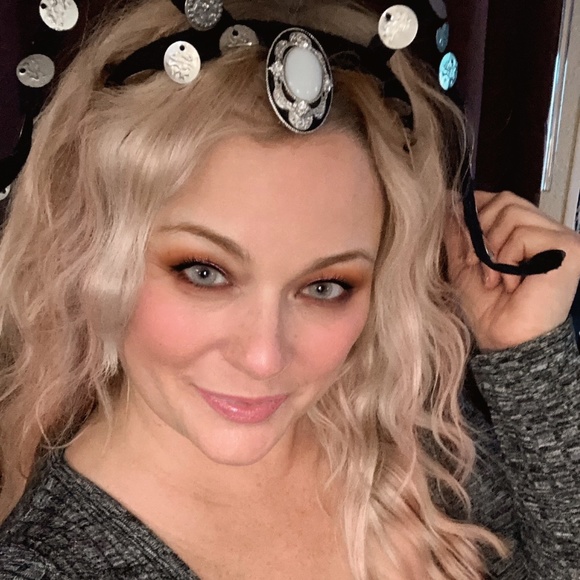 Custom Bendable Silver &Vintage Head Piece main image 7